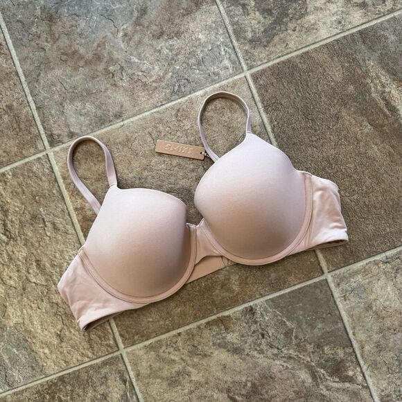 Skims Fits Everybody T-shirt Demi Bra Mica Size 44D - Picture 2 of 8